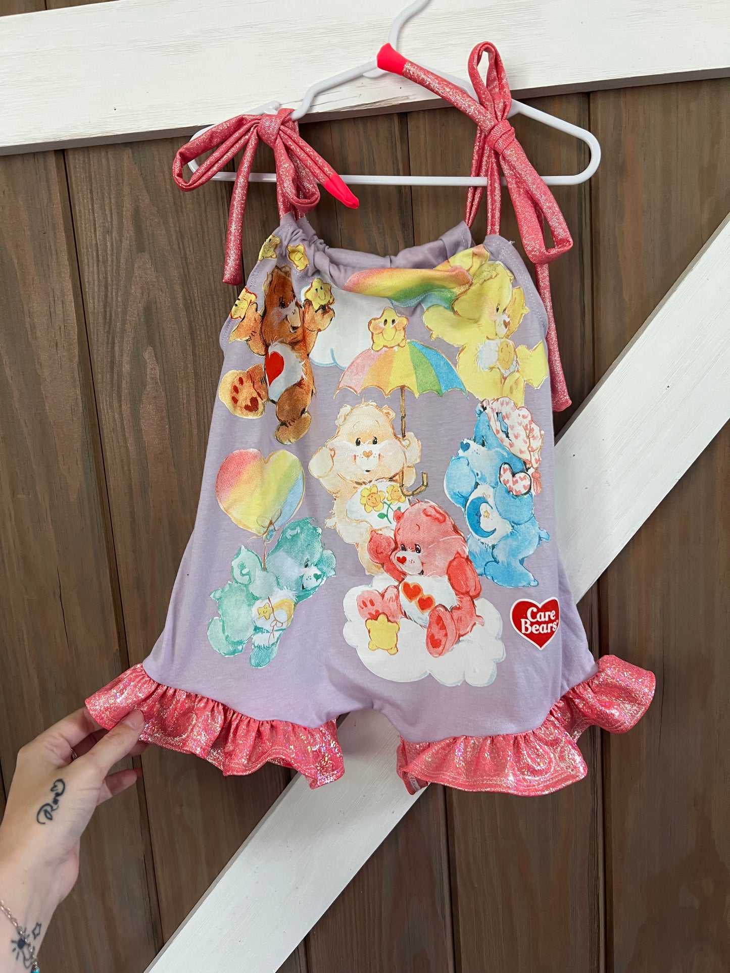 Rose Romper Upcycle (18/24m)